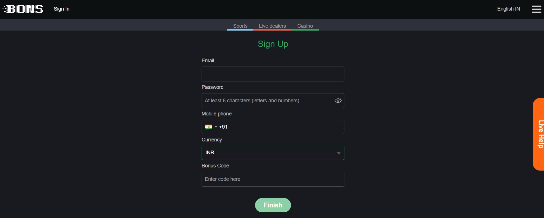 bons login