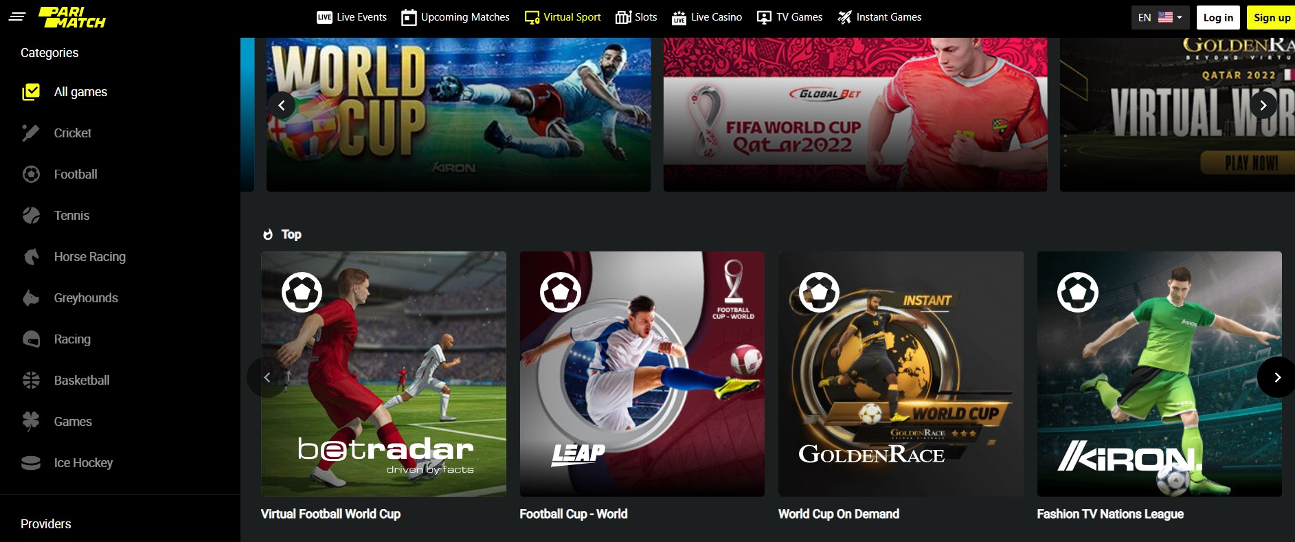 pairmatch bookmaker virtual sports